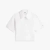 Polo de piqué con monograma en letra cursiva y corte holgado