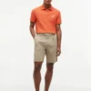 Polo de piqué con monograma en letra cursiva y corte regular