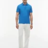 Polo de piqué con monograma en letra cursiva y corte regular