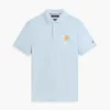 Polo de piqué con monograma en letra cursiva y corte regular