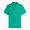 Polo de piqué con monograma en letra cursiva y corte regular