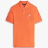 Polo de piqué con monograma en letra cursiva y corte regular