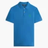 Polo de piqué con monograma en letra cursiva y corte regular
