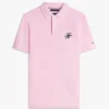 Polo de piqué con monograma en letra cursiva y corte regular