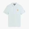 Polo de piqué con monograma en letra cursiva y corte regular