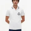 Polo de piqué con monograma y corte regular