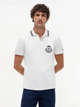 Polo de piqué con monograma y corte regular