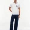 Polo de piqué con monograma y corte regular
