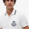Polo de piqué con monograma y corte regular