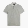 Polo de piqué de mezcla de lino de corte regular