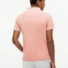 Polo de piqué elástico con rayas anchas y corte entallado Polo de piqué elástico con rayas anchas y corte entallado