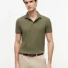 Polo de piqué elástico de corte ajustado