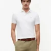 Polo de piqué elástico de corte ajustado