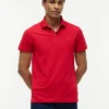Polo de piqué elástico de corte ajustado