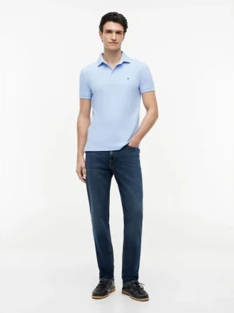 Polo de piqué elástico de corte ajustado