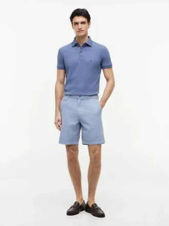 Polo de piqué elástico de corte ajustado