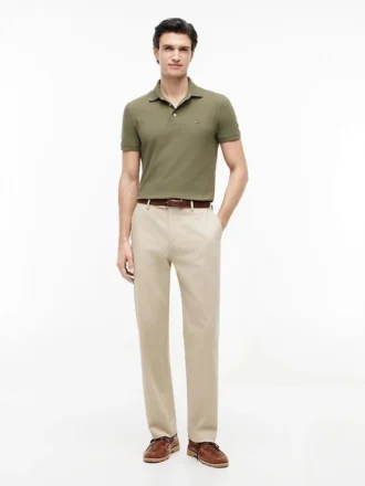 Polo de piqué elástico de corte ajustado