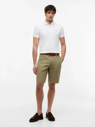 Polo de piqué elástico de corte ajustado