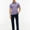 Polo de piqué elástico de corte ajustado