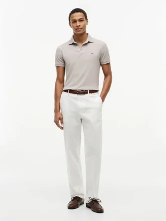 Polo de piqué elástico de corte ajustado