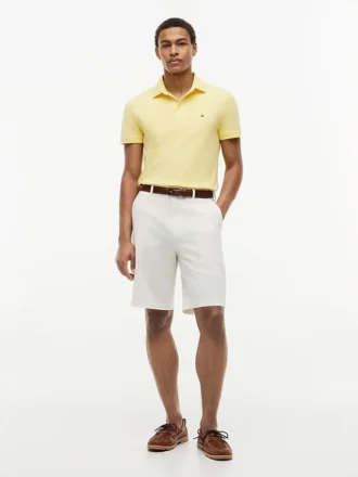 Polo de piqué elástico de corte ajustado