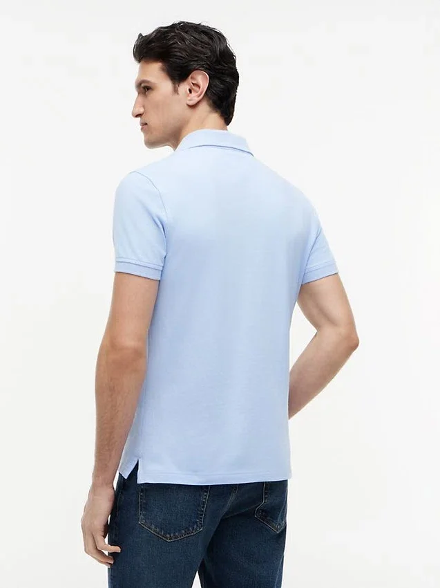 Polo de piqué elástico de corte ajustado Polo de piqué elástico de corte ajustado