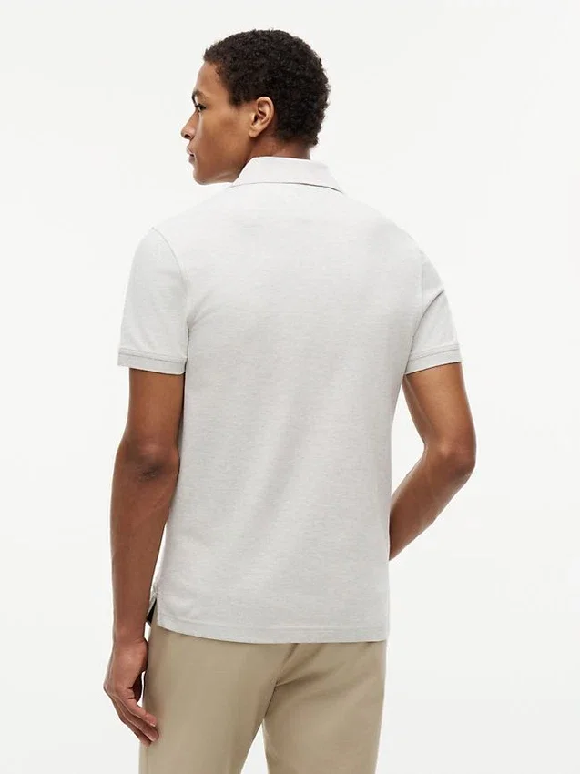 Polo de piqué elástico de corte ajustado Polo de piqué elástico de corte ajustado