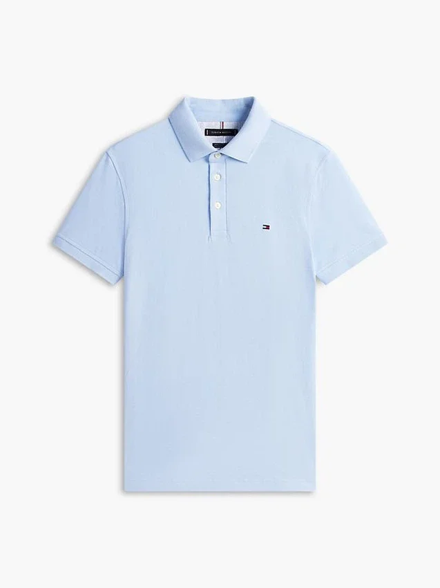 Polo de piqué elástico de corte ajustado Polo de piqué elástico de corte ajustado