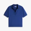 Polo de piqué elástico de corte holgado Polo de piqué elástico de corte holgado