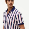 Polo de punto a rayas de corte regular