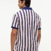 Polo de punto a rayas de corte regular
