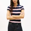Polo de punto acanalado de corte ajustado de Tommy Jeans Polo de punto acanalado de corte ajustado de Tommy Jeans