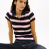 Polo de punto acanalado de corte ajustado de Tommy Jeans Polo de punto acanalado de corte ajustado de Tommy Jeans