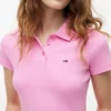 Polo de punto acanalado de corte ajustado de Tommy Jeans