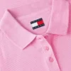 Polo de punto acanalado de corte ajustado de Tommy Jeans