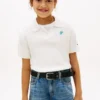 Polo de punto calado para niña Polo de punto calado para niña
