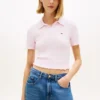 Polo de punto con ribete ondulado de Tommy Jeans