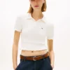 Polo de punto con ribete ondulado de Tommy Jeans