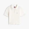 Polo de punto con ribete ondulado de Tommy Jeans