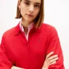 Polo de punto de mezcla de lana y seda