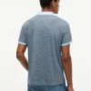 Polo de punto entrelazado a rayas de corte regular