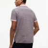 Polo de punto entrelazado a rayas de corte regular