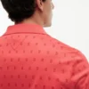 Polo de punto entrelazado con estampado de bandera