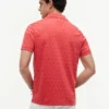 Polo de punto entrelazado con estampado de bandera