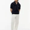 Polo de punto trenzado de manga corta