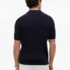 Polo de punto trenzado de manga corta
