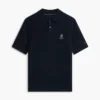 Polo de punto trenzado de manga corta