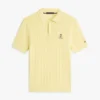 Polo de punto trenzado de manga corta