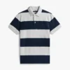 Polo de rayas de rugby de corte entallado