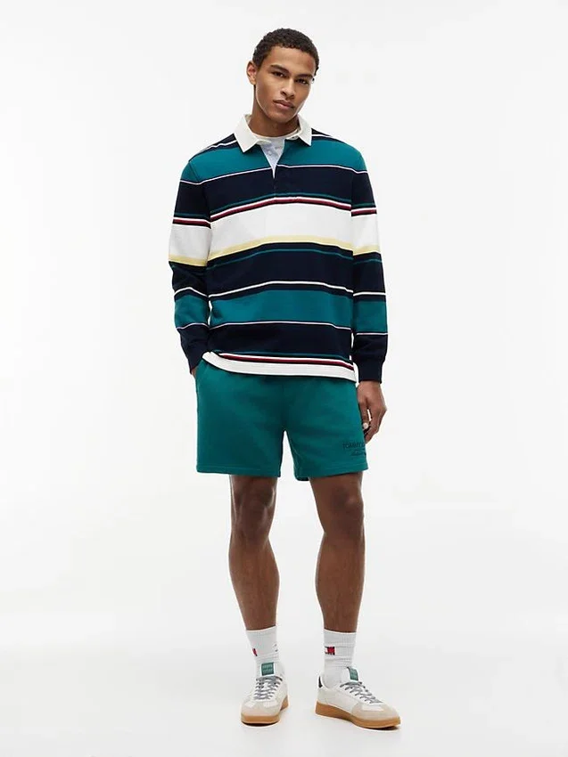 Polo de rugby a rayas holgado de Tommy Jeans Polo de rugby a rayas holgado de Tommy Jeans